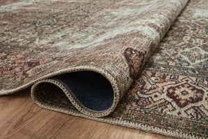 Georgie GER-07 Moss/Salmon Rug