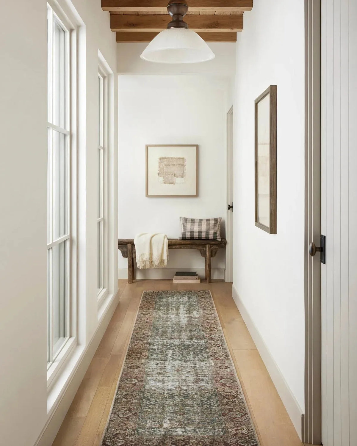 Georgie GER-07 Moss/Salmon Rug