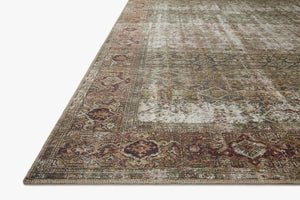Georgie GER-07 Moss/Salmon Rug