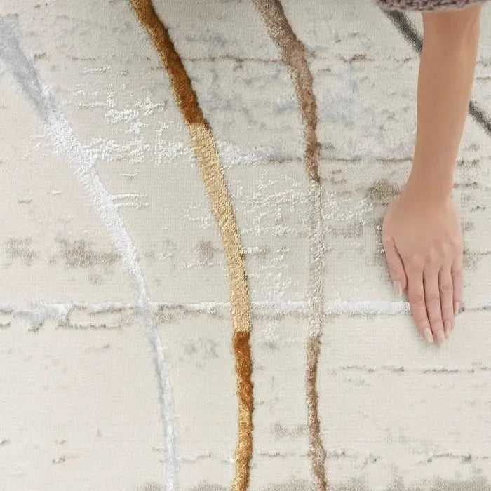 Glitz GLZ01 Ivory/Multi Rug