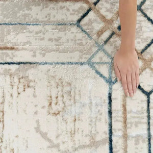 Glitz GLZ03 Ivory/Taupe Rug