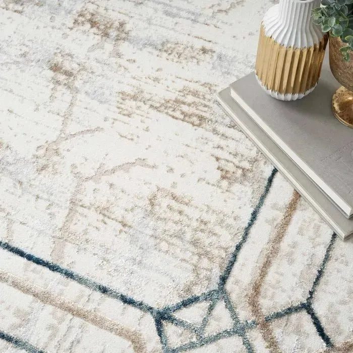 Glitz GLZ03 Ivory/Taupe Rug