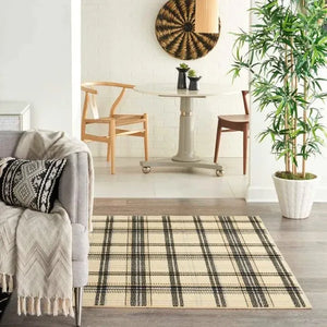 Grafix GRF03 Cream/Black Rug