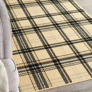 Grafix GRF03 Cream/Black Rug