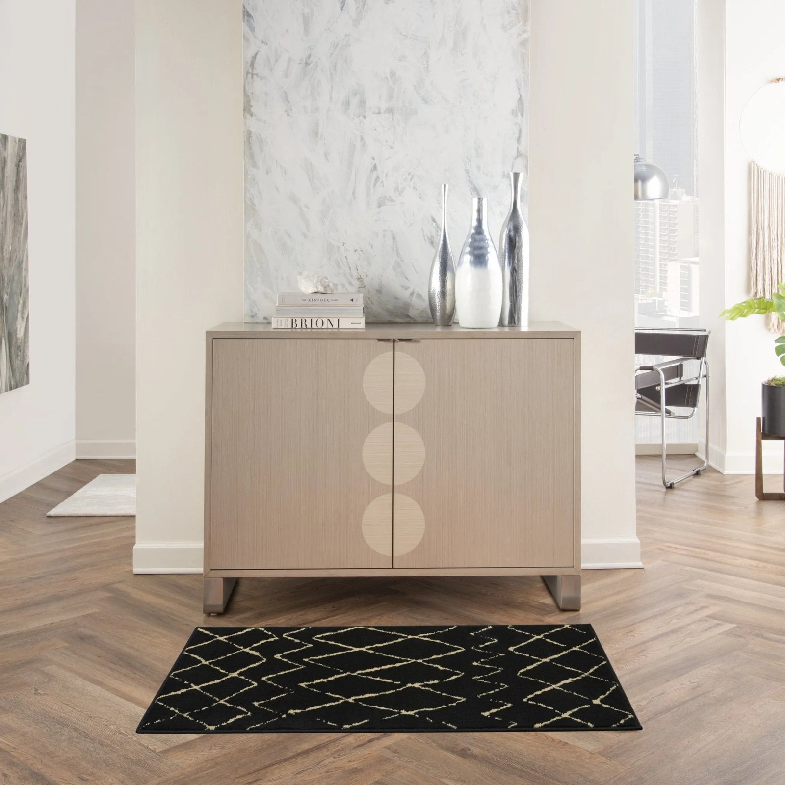 Grafix Grf04 Black Rug