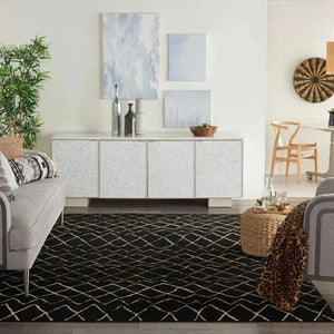 Grafix GRF04 Black Rug