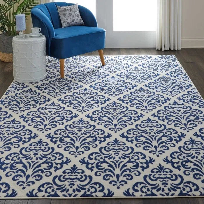 Grafix GRF06 White Blue Rug