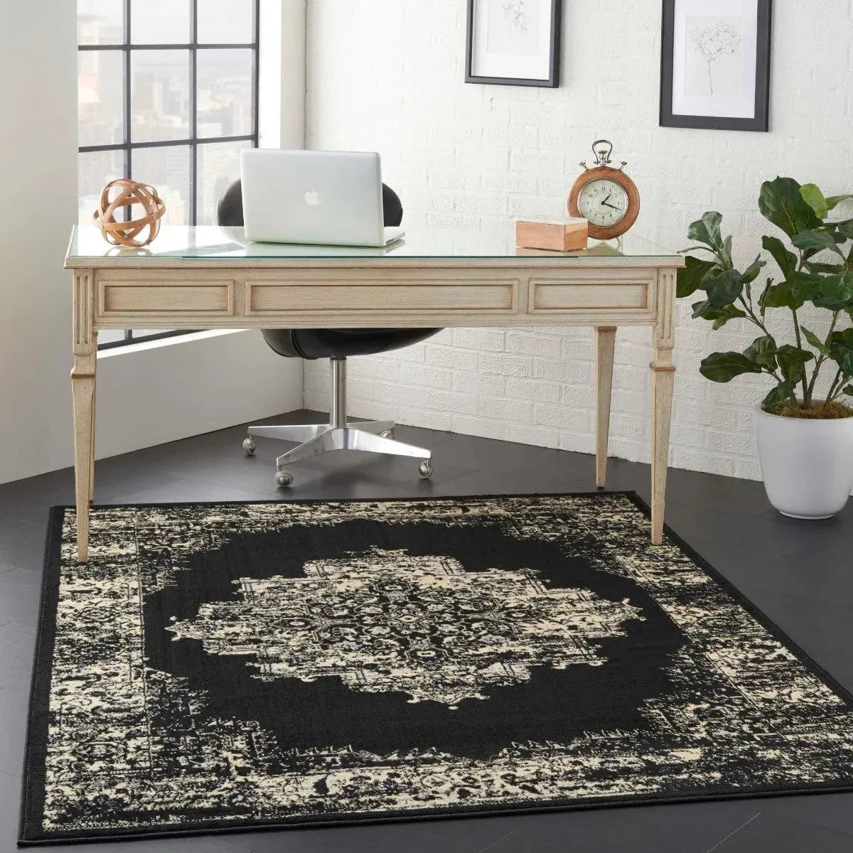 Grafix Grf14 Black Rug