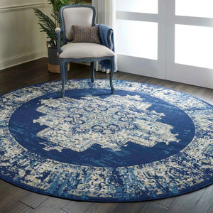 Grafix Grf14 Navy Blue Rug