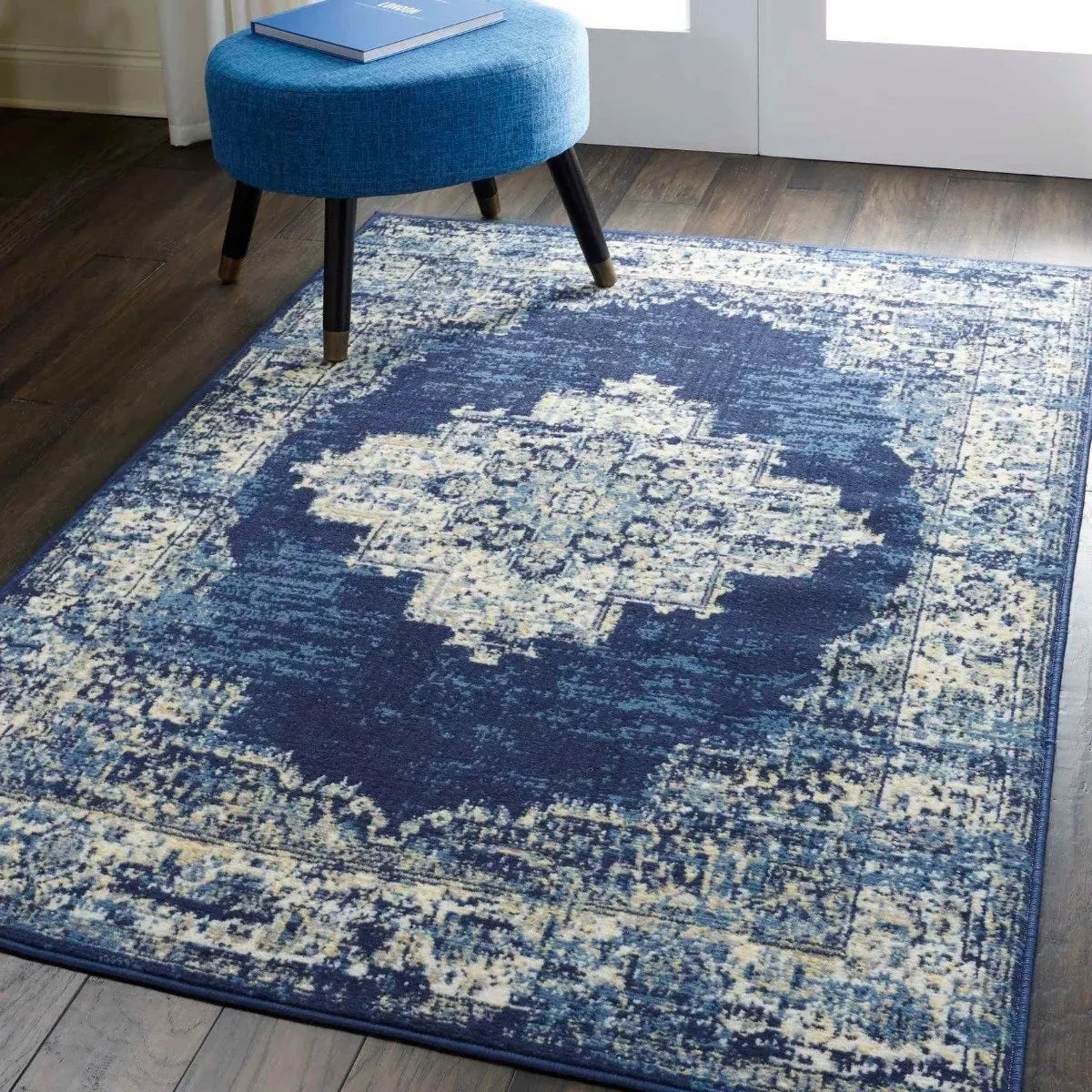 Grafix Grf14 Navy Blue Rug