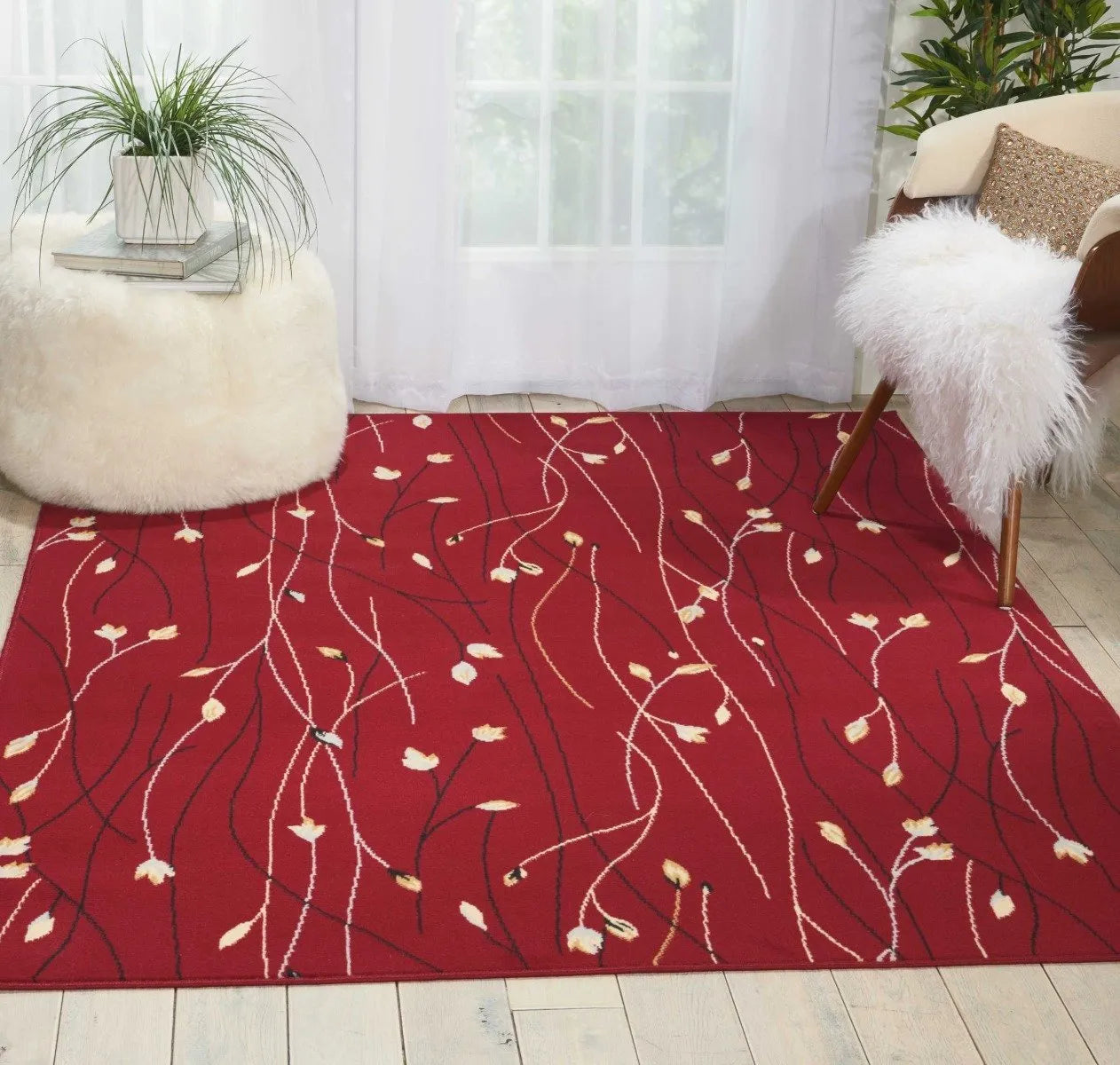 Grafix Grf15 Red Rug