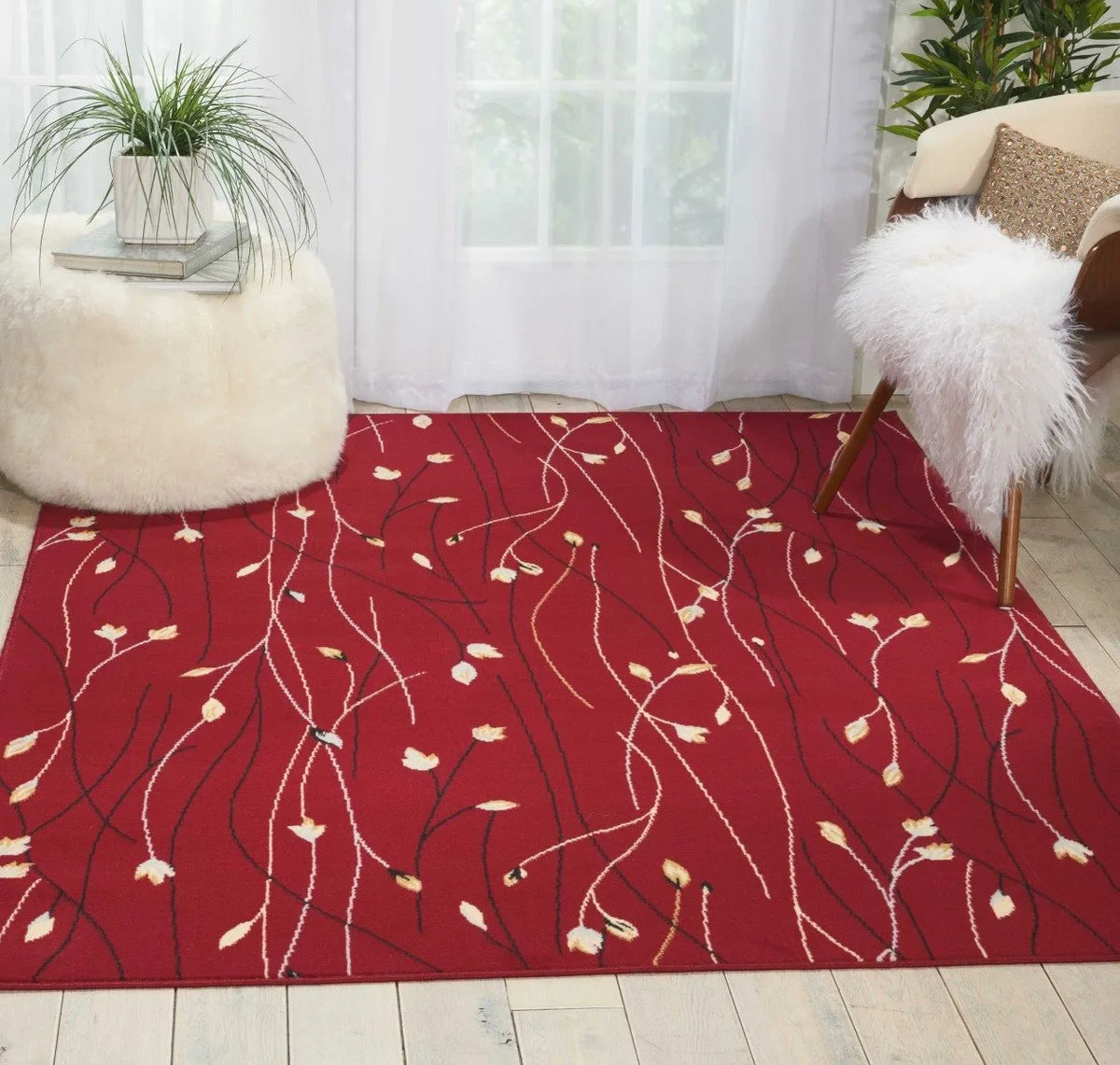 Grafix Grf15 Red Rug