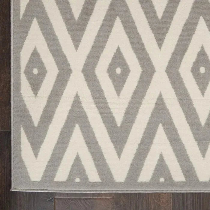 Grafix GRF18 White/Grey Rug