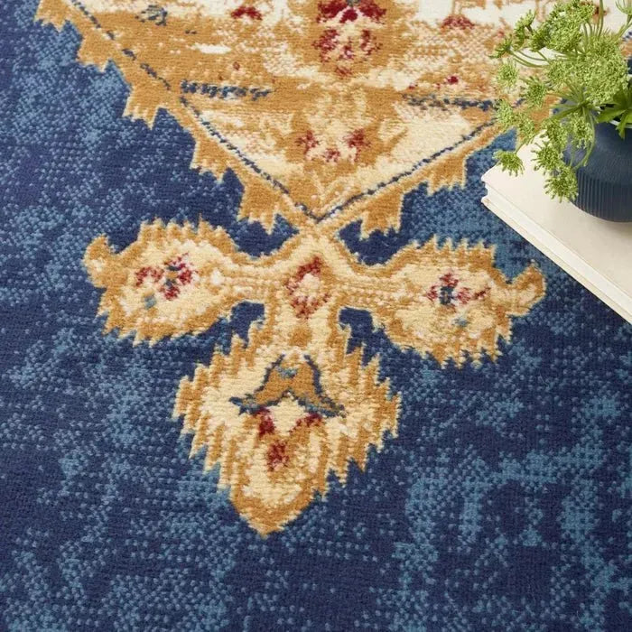 Grafix GRF43 Navy/Gold Area Rug