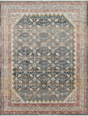 Graham by Magnolia Home GRA-01 Blue/Persimmon Rug