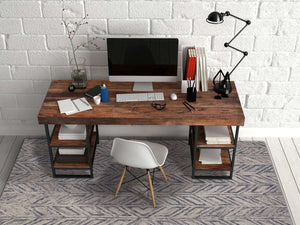 Gramercy 1611 Heather Herringbone Blue Rug