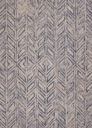 Gramercy 1611 Heather Herringbone Blue Rug