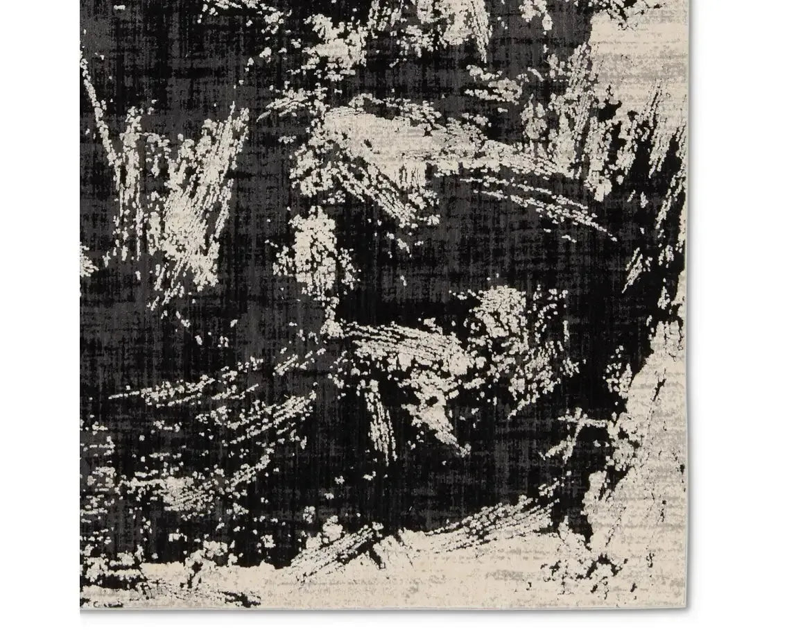 Graphite GRA02 Black/Cream Rug