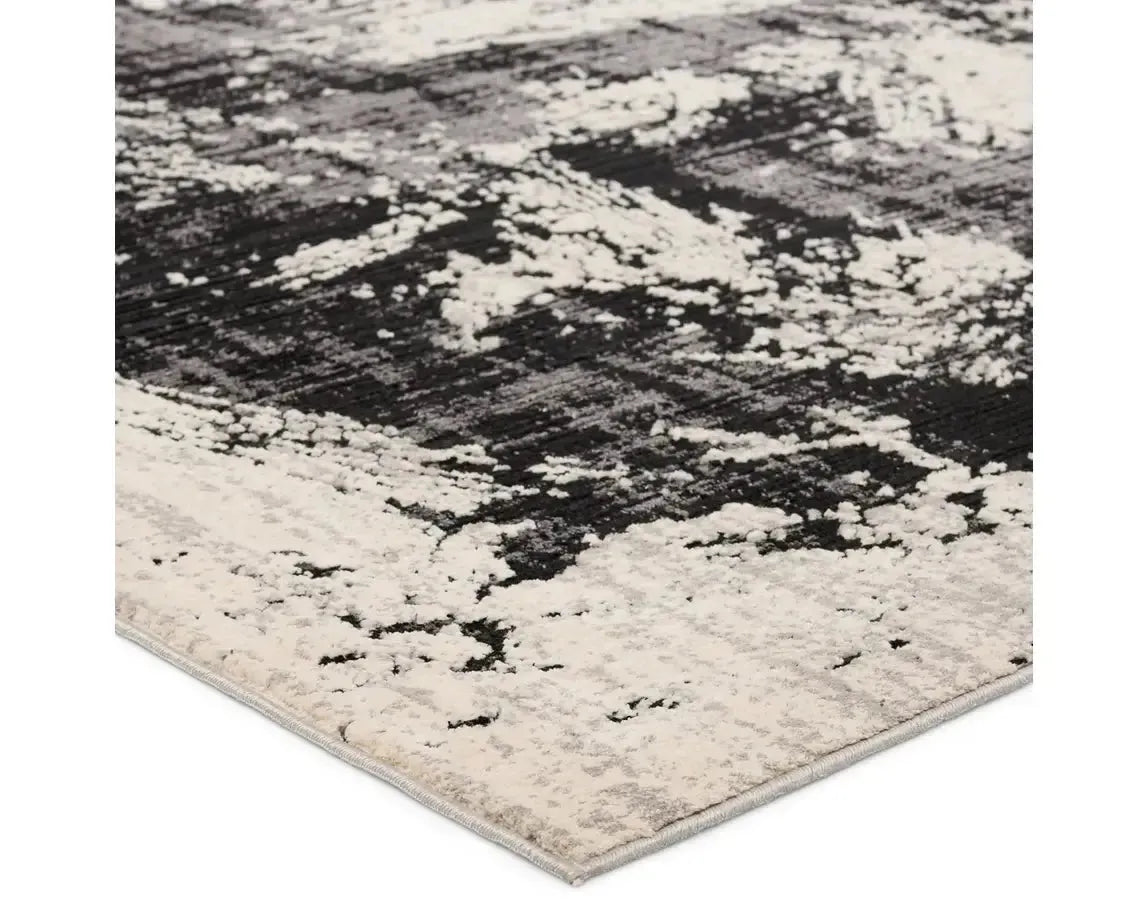 Graphite GRA02 Black/Cream Rug