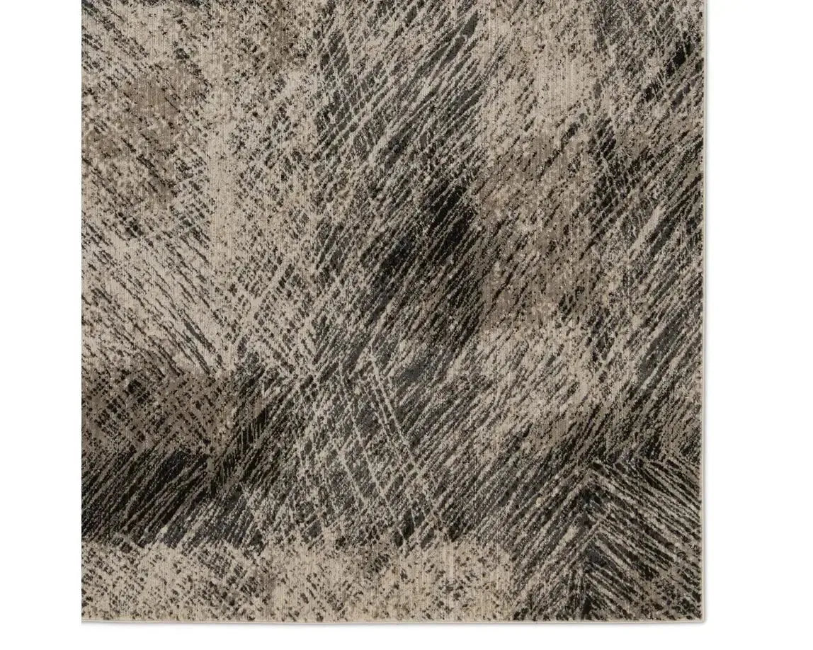 Graphite GRA04 Taupe/Black Rug