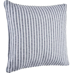 Gray and Cream Striped LR04651 Throw Pillow