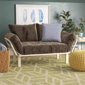 Gray and Cream Striped LR04651 Throw Pillow