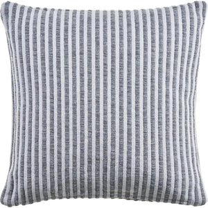 Gray and Cream Striped LR04651 Throw Pillow
