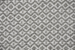 Gray and Ivory Diamonds Fringe  LR80180 Throw Blanket