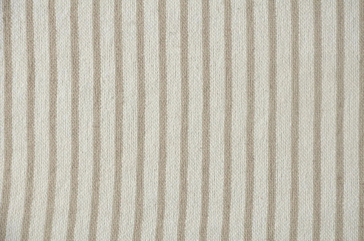 Gray and Ivory Striped Tasseled LR80178 Throw Blanket