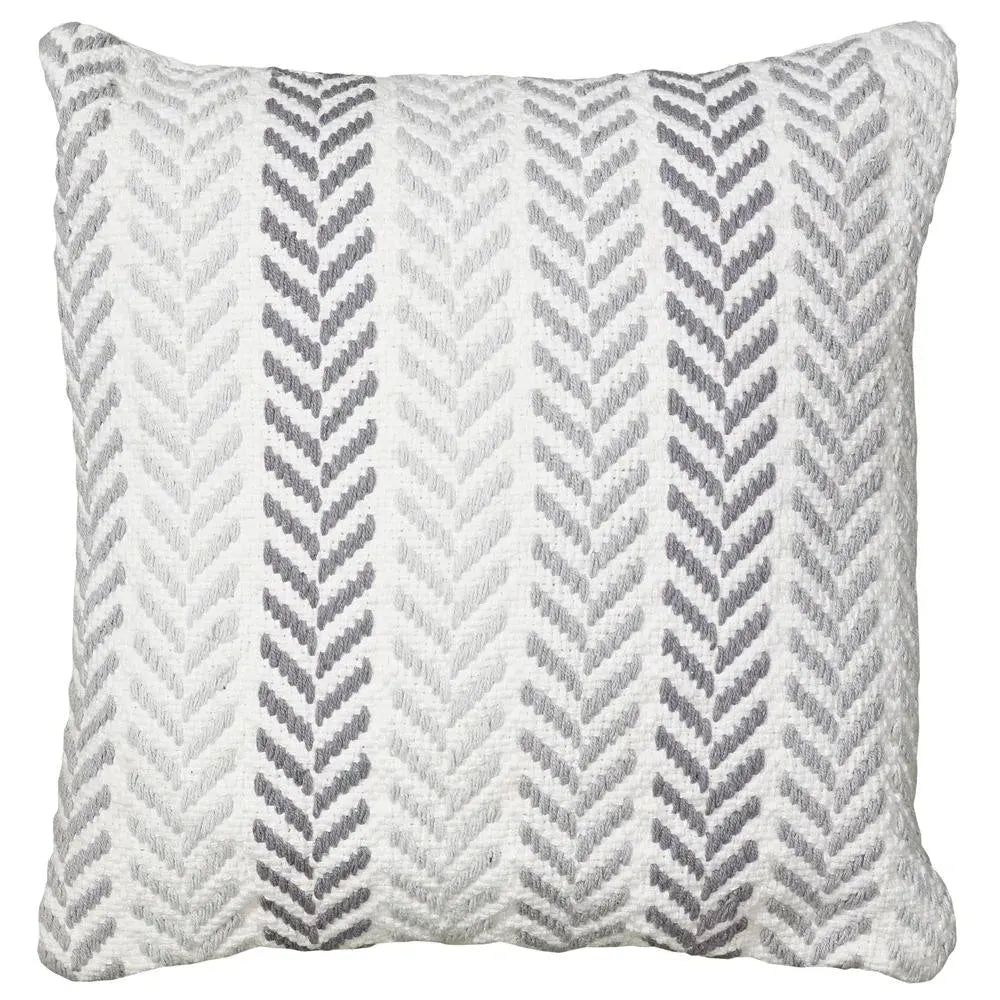 Grayscale Chevron LR07253 Throw Pillow