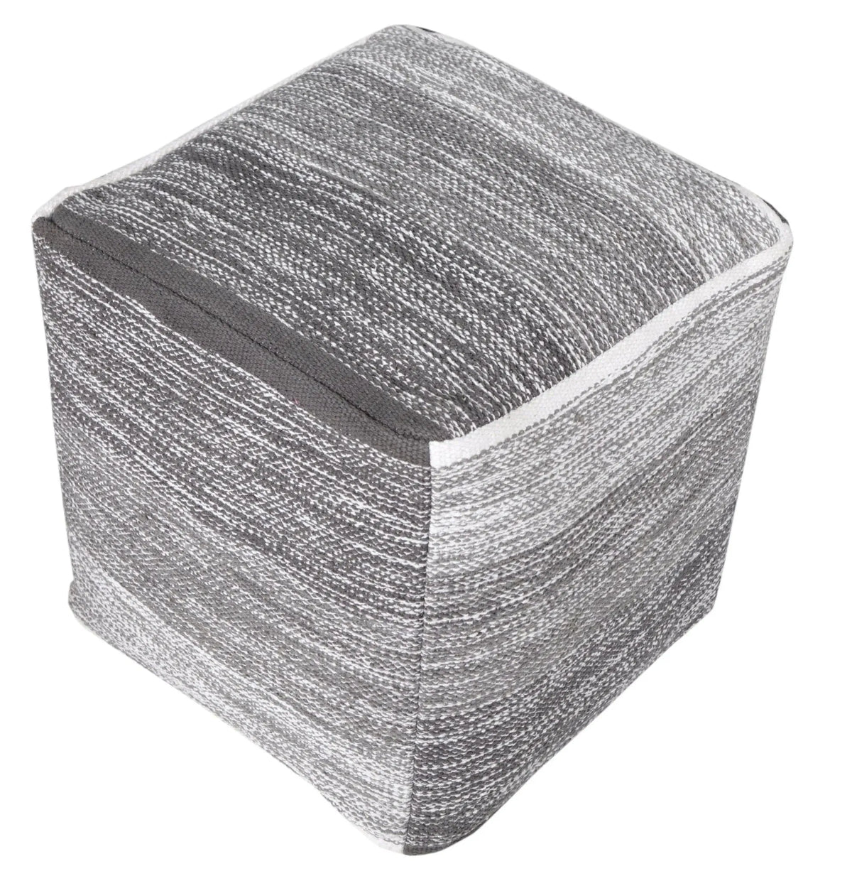 Grayscale Cube LR99714 Pouf