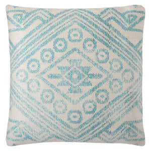 Groove By Nikki Chu Grn04 Malae Turquoise/Cream Pillow
