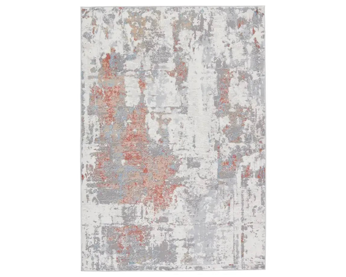 Grotto GRO01 Grey/Red Rug