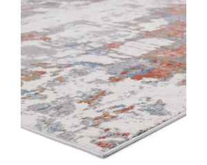 Grotto GRO01 Grey/Red Rug