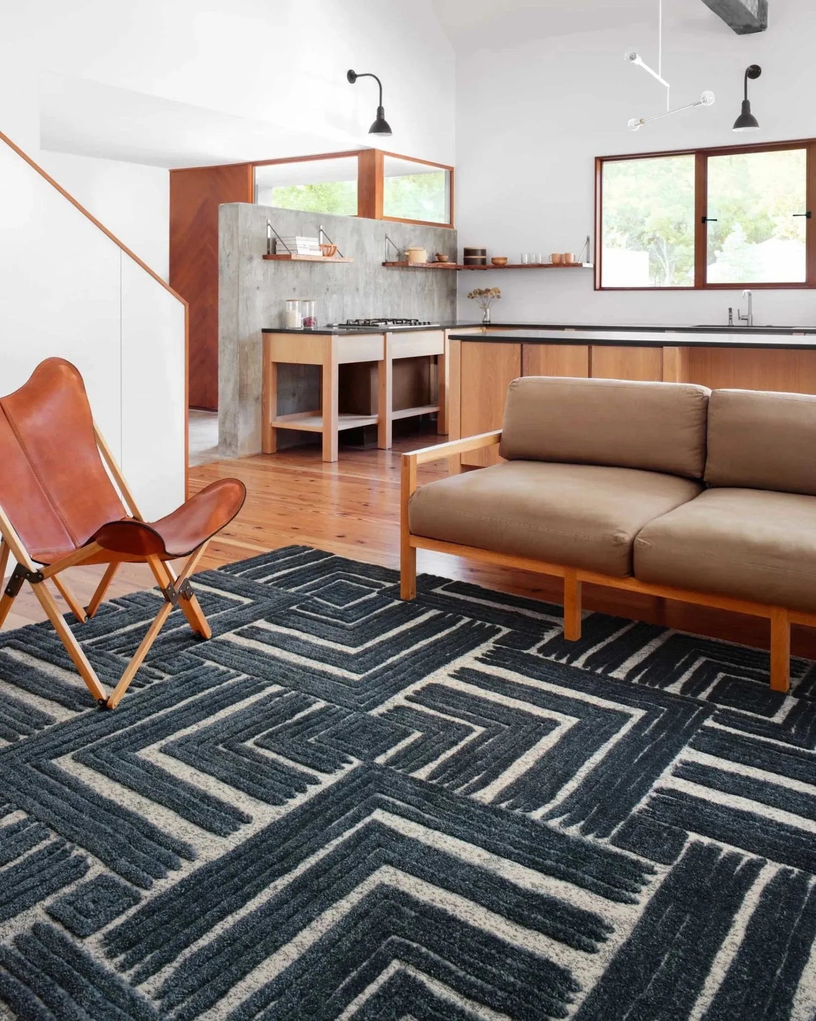 Hagen Hag-05 Blue/White Rug