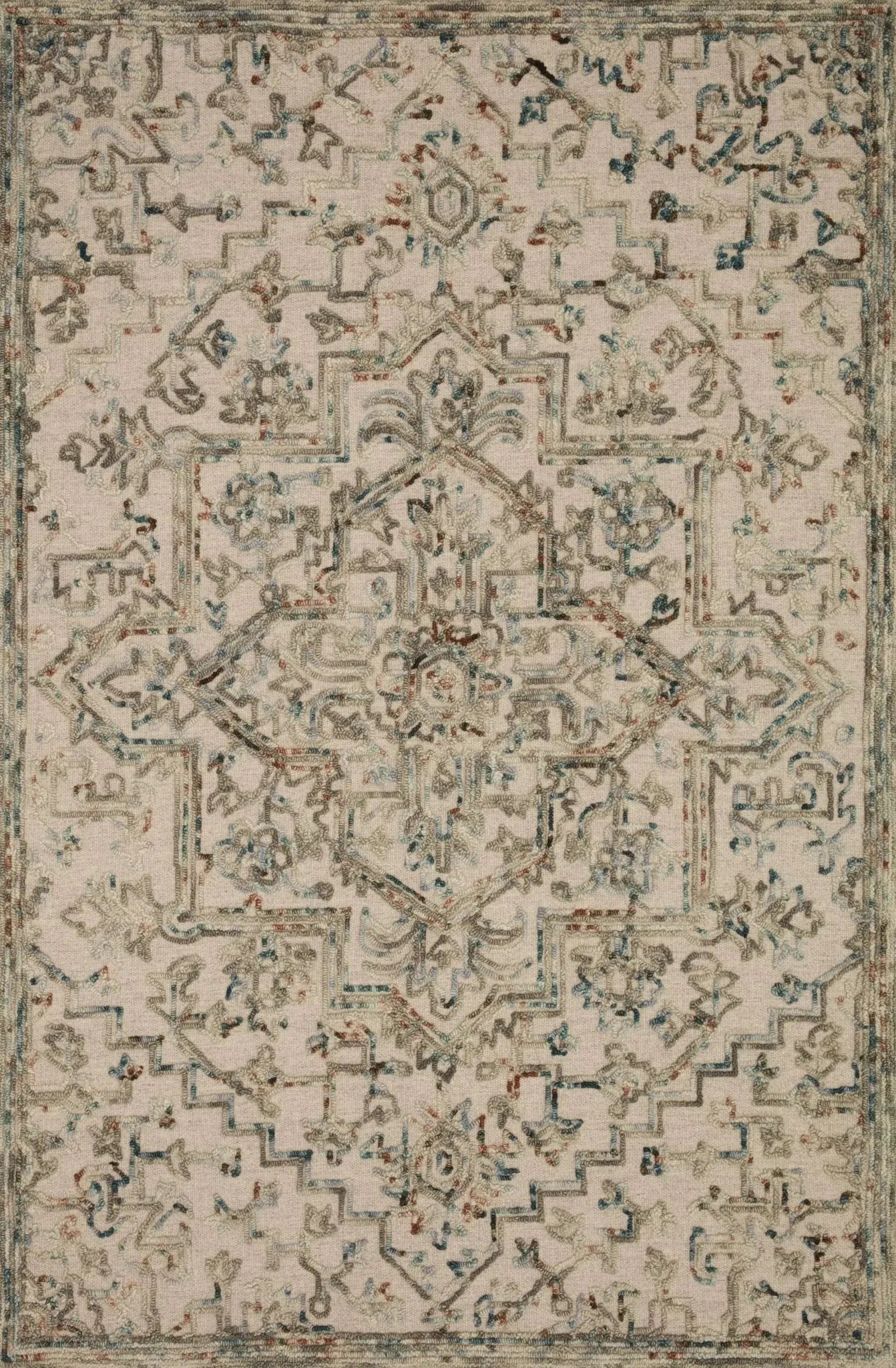 Halle Hae-01 Grey/Ocean Rug