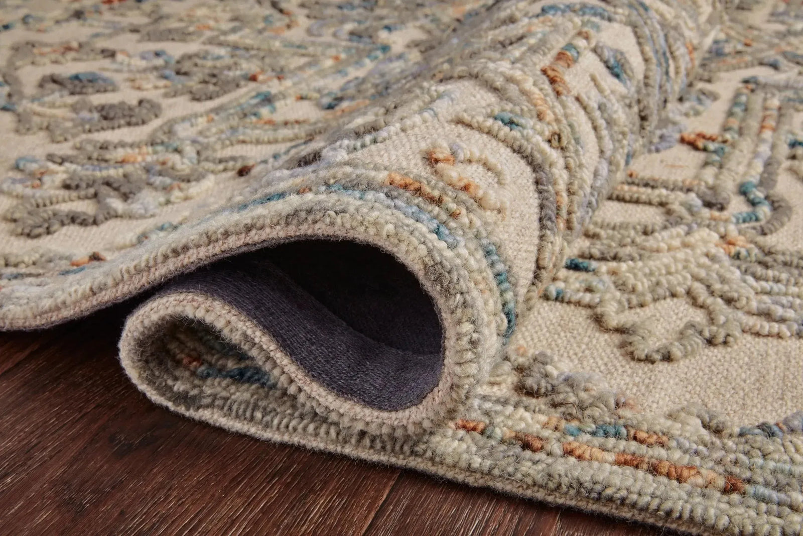 Halle Hae-01 Grey/Ocean Rug