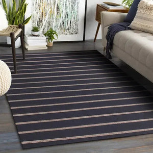 Hampton 03395BLK Black Rug