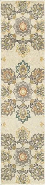 Hampton 78W Ivory / Grey Rug