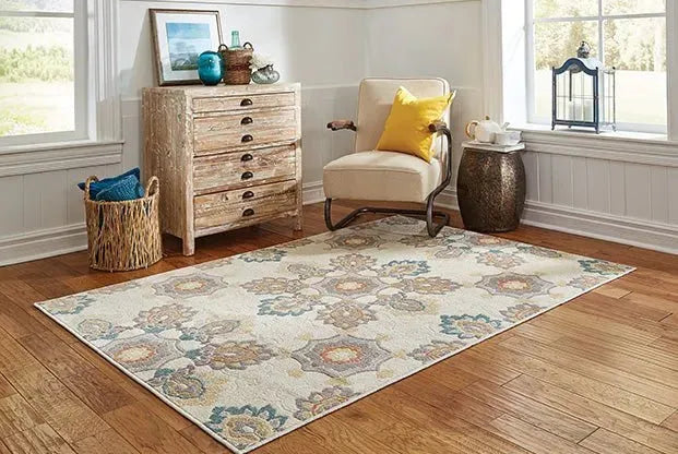 Hampton 78W Ivory / Grey Rug