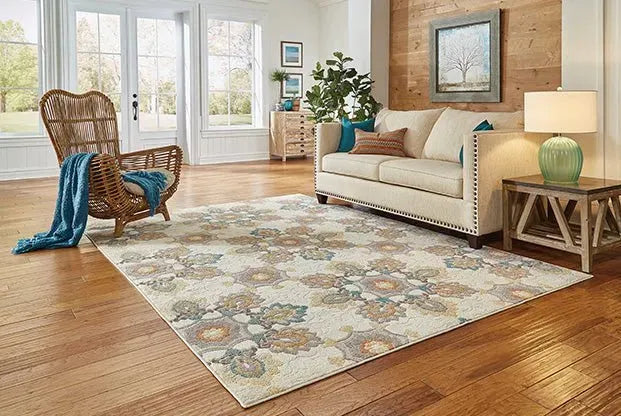 Hampton 78W Ivory / Grey Rug