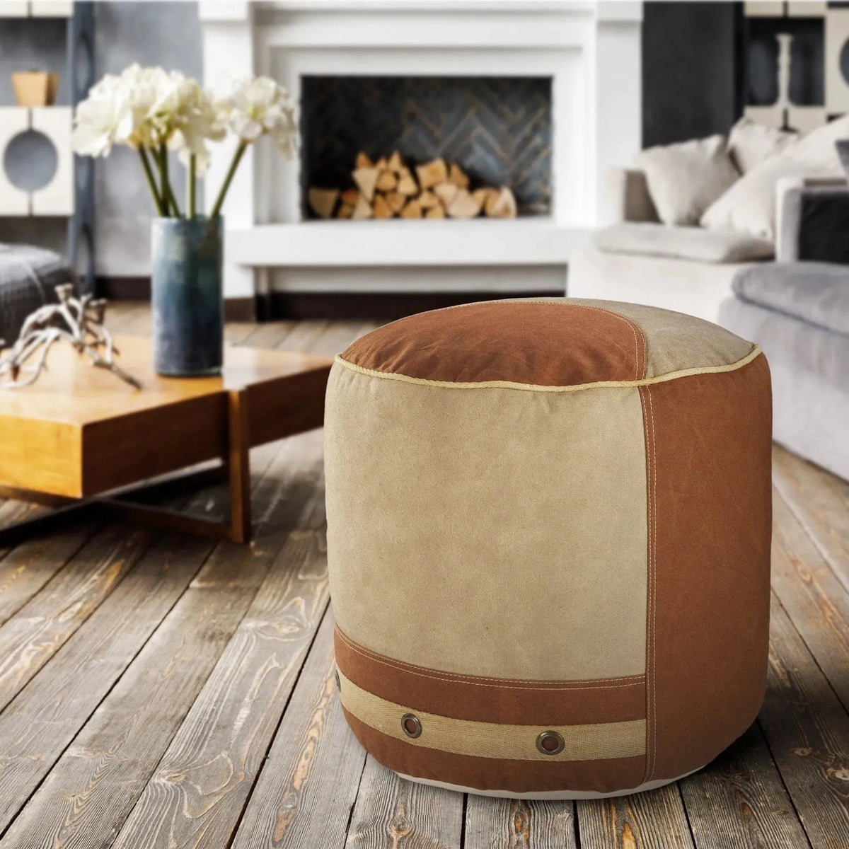 Handmade Lr34004 Multi Pouf