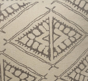 Handmade Lr99770 Beige/Gray Pouf