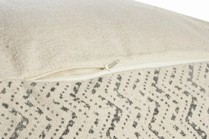 Handmade Lr99771 Beige/Gray Pouf