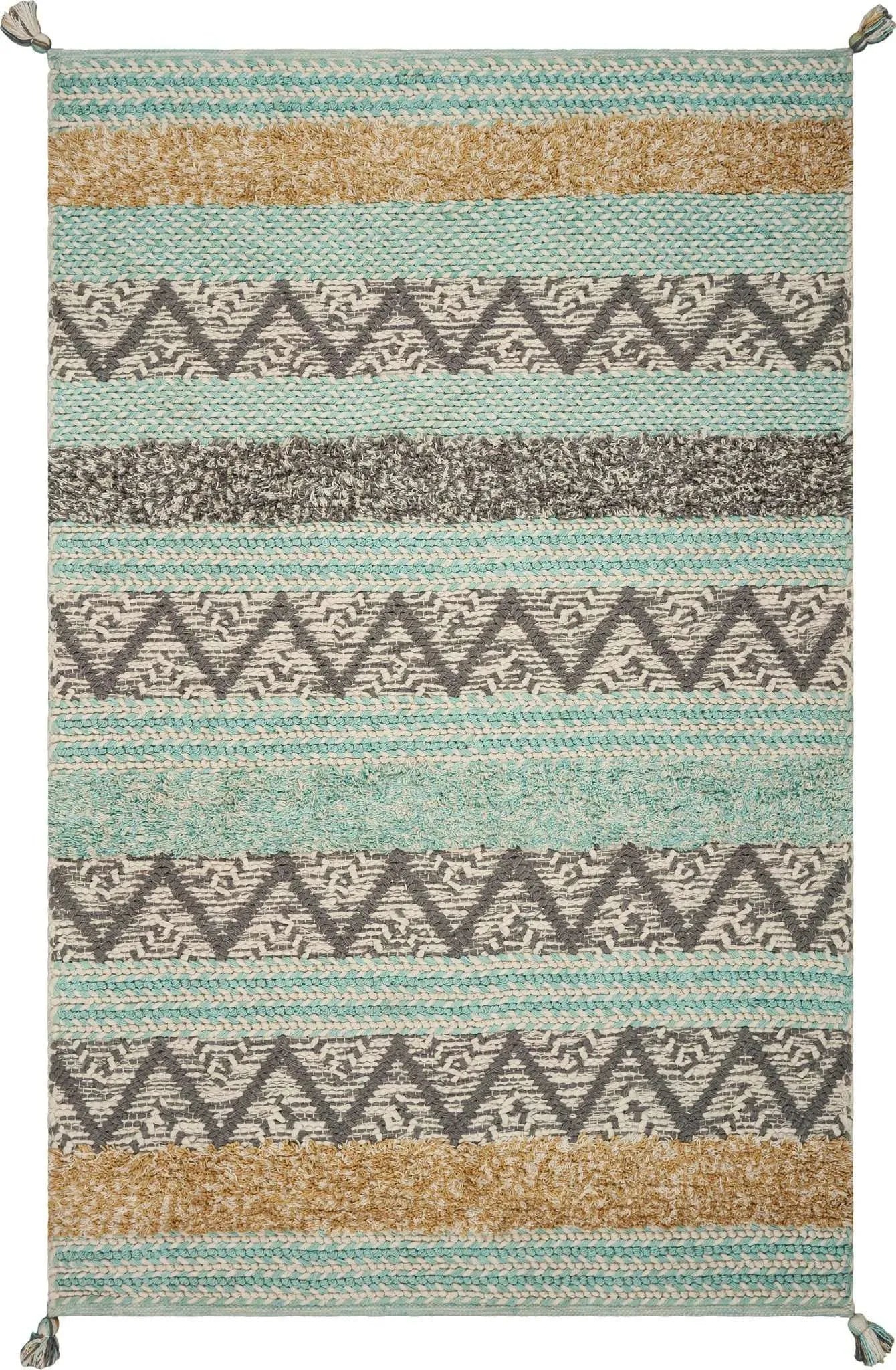 Hang Ten Malibu 853 Hermosa Beach Turquoise Rug