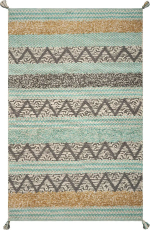 Hang Ten Malibu 853 Hermosa Beach Turquoise Rug
