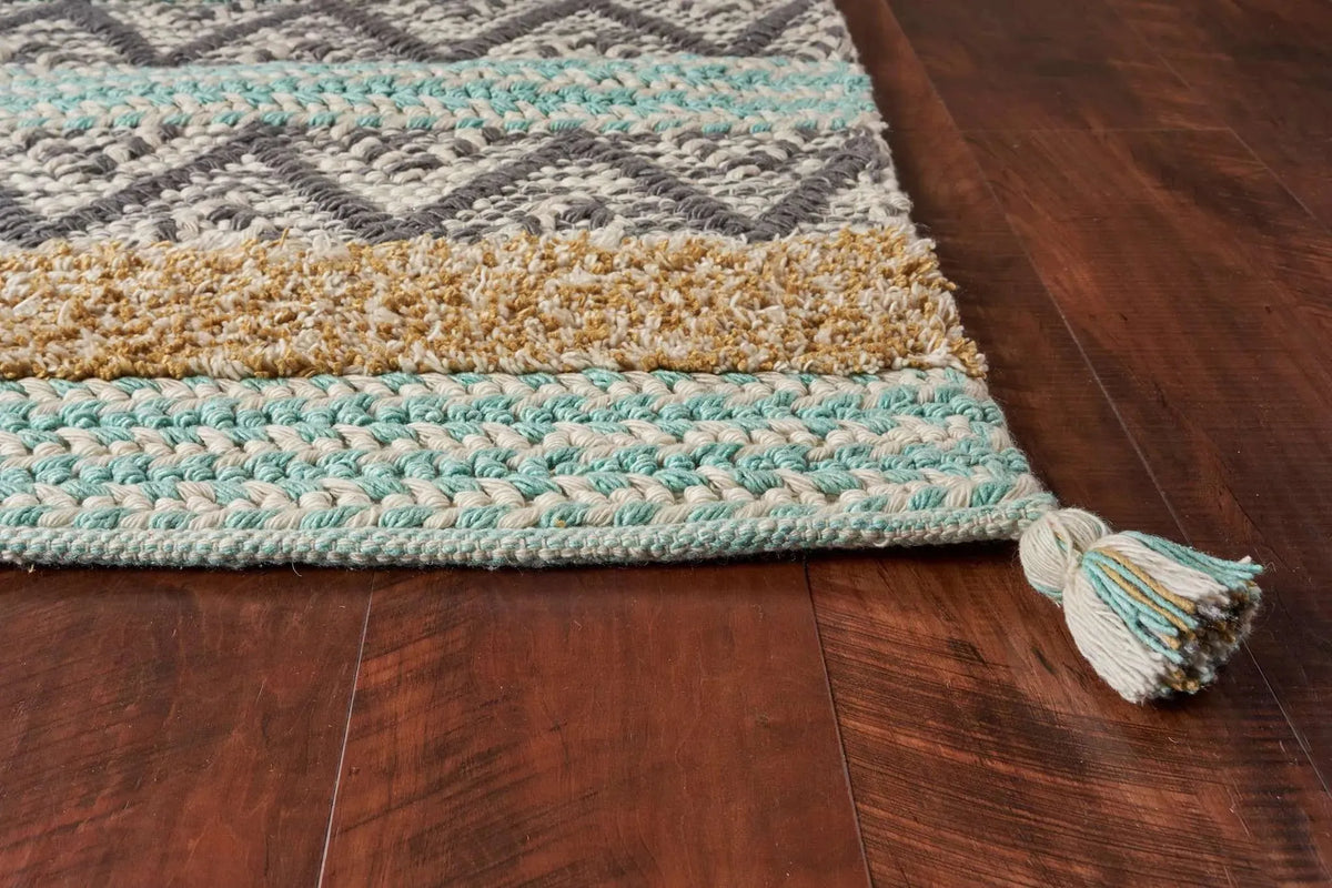 Hang Ten Malibu 853 Hermosa Beach Turquoise Rug