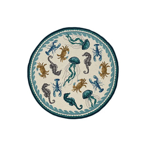 Harbor 4204 Beach Life Ivory/Teal Rug