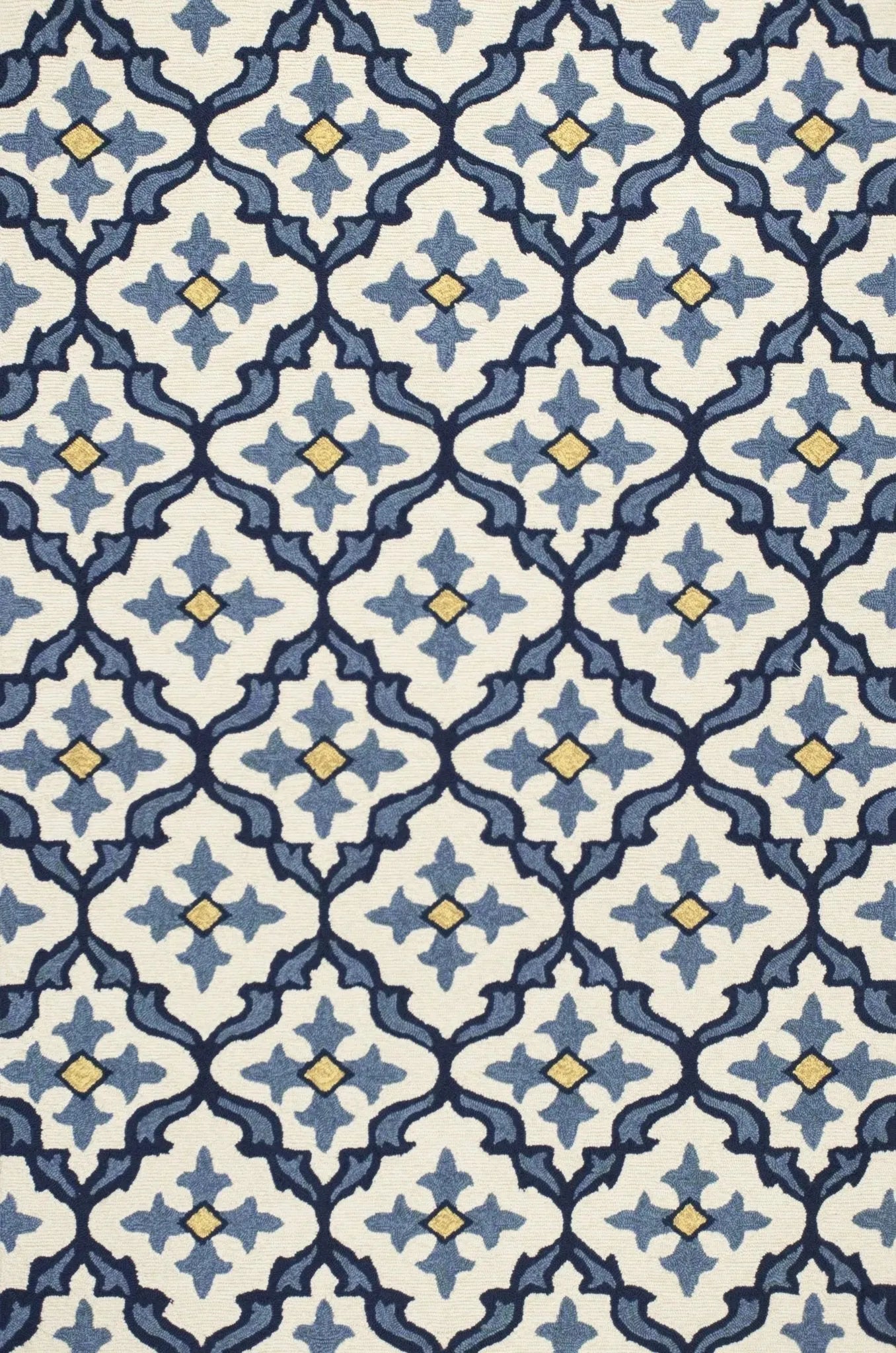Harbor 4210 Mosaic Ivory/Blue Rug