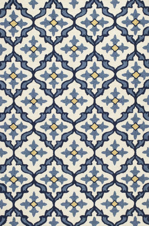 Harbor 4210 Mosaic Ivory/Blue Rug